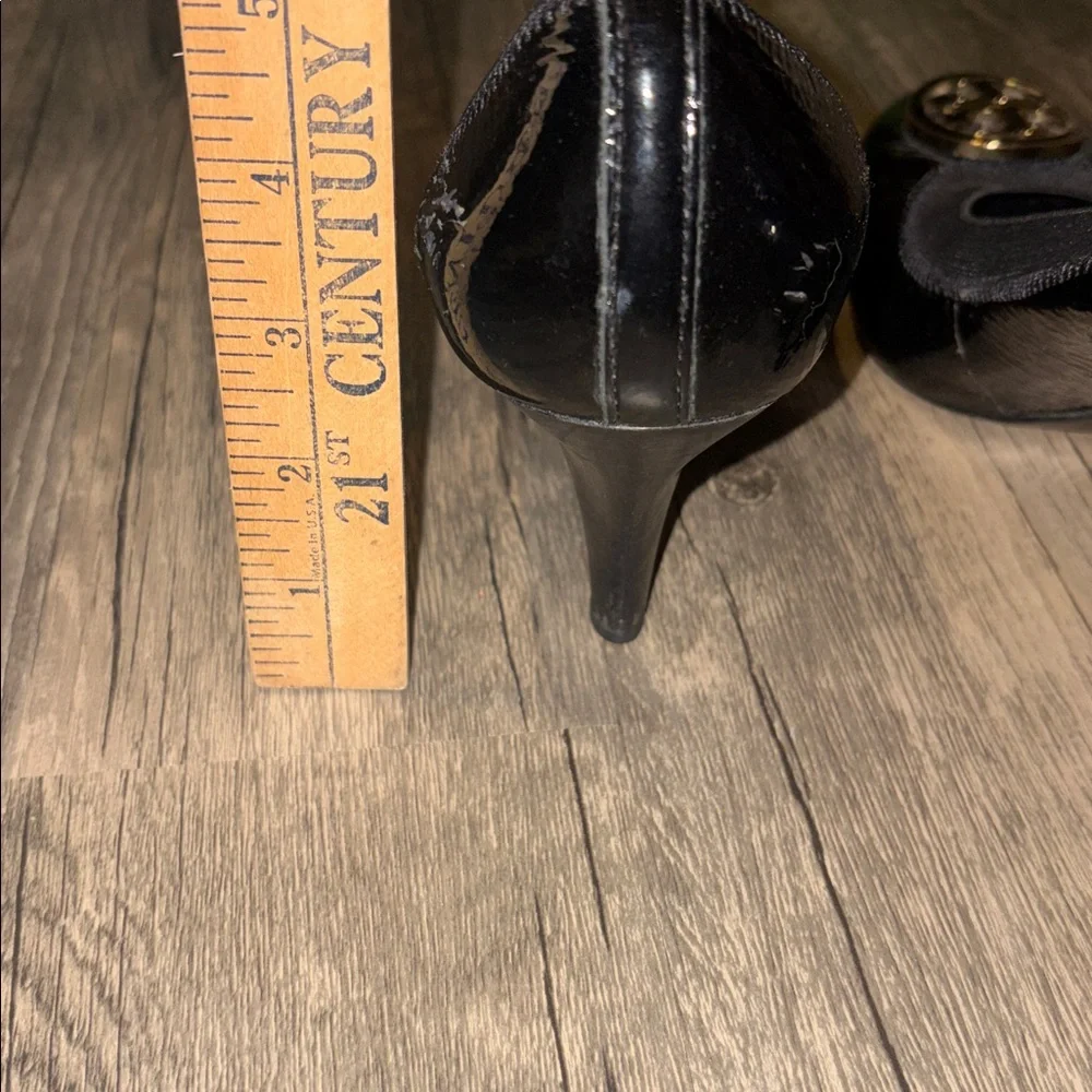 Tory Burch round toe black heel - woman’s size 9